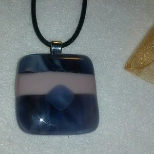 Fused glass pendant